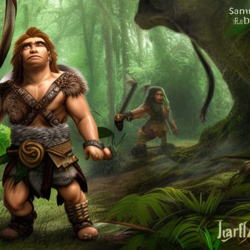 Male Halfling Barbarian